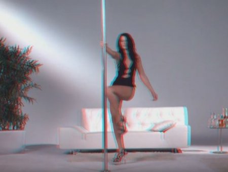 Сексуальная стриптиз эротика со стриптизёршами (3D видео анаглиф)