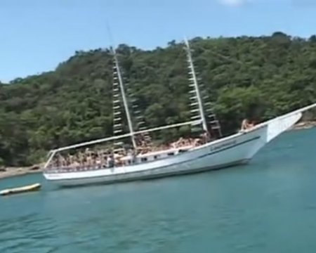 Бразильский порно карнавал с секс вечеринкой на палубе яхты